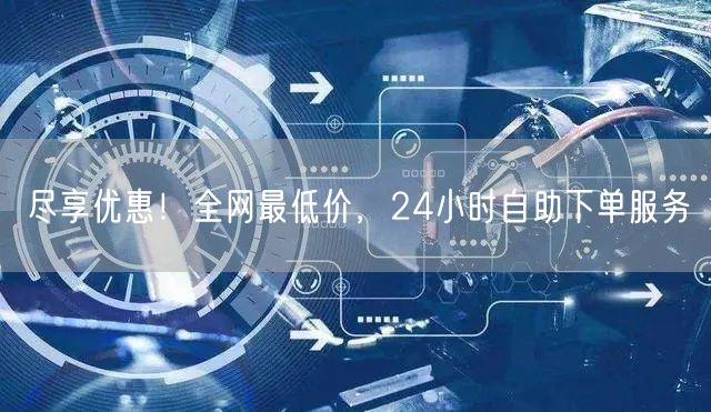 尽享优惠!全网最低价,24小时自助下单服务