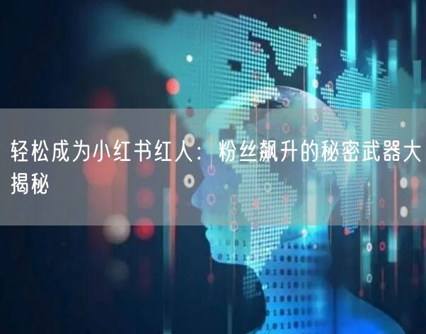 轻松成为小红书红人：粉丝飙升的秘密武器大揭秘