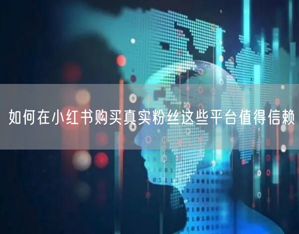 如何在小红书购买真实粉丝这些平台值得信赖